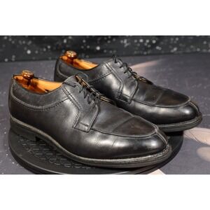 Allen Edmonds Stockbridge Derby Shoes Mens Size 9 D‎ Black Leather Apron Toe